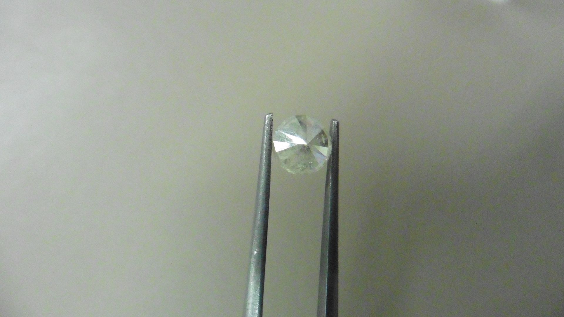 1.01ct Brilliant Cut Diamond, Enhanced stone. L colour, I1 clarity. 6.29 x 3.99mm. Valued at £ - Image 3 of 5