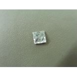 0.95ct enhanced princess cut diamond.I colour and I2 clarity. No certification but can be done