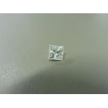 1.71ct enhanced princess cut diamond. H colour and I2 clarity. No certification but can be done