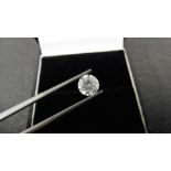 1.06ct natural loose brilliant cut diamond. F colourand I1 clarity.6.29 x 6.31 x 4.11mm. SGL