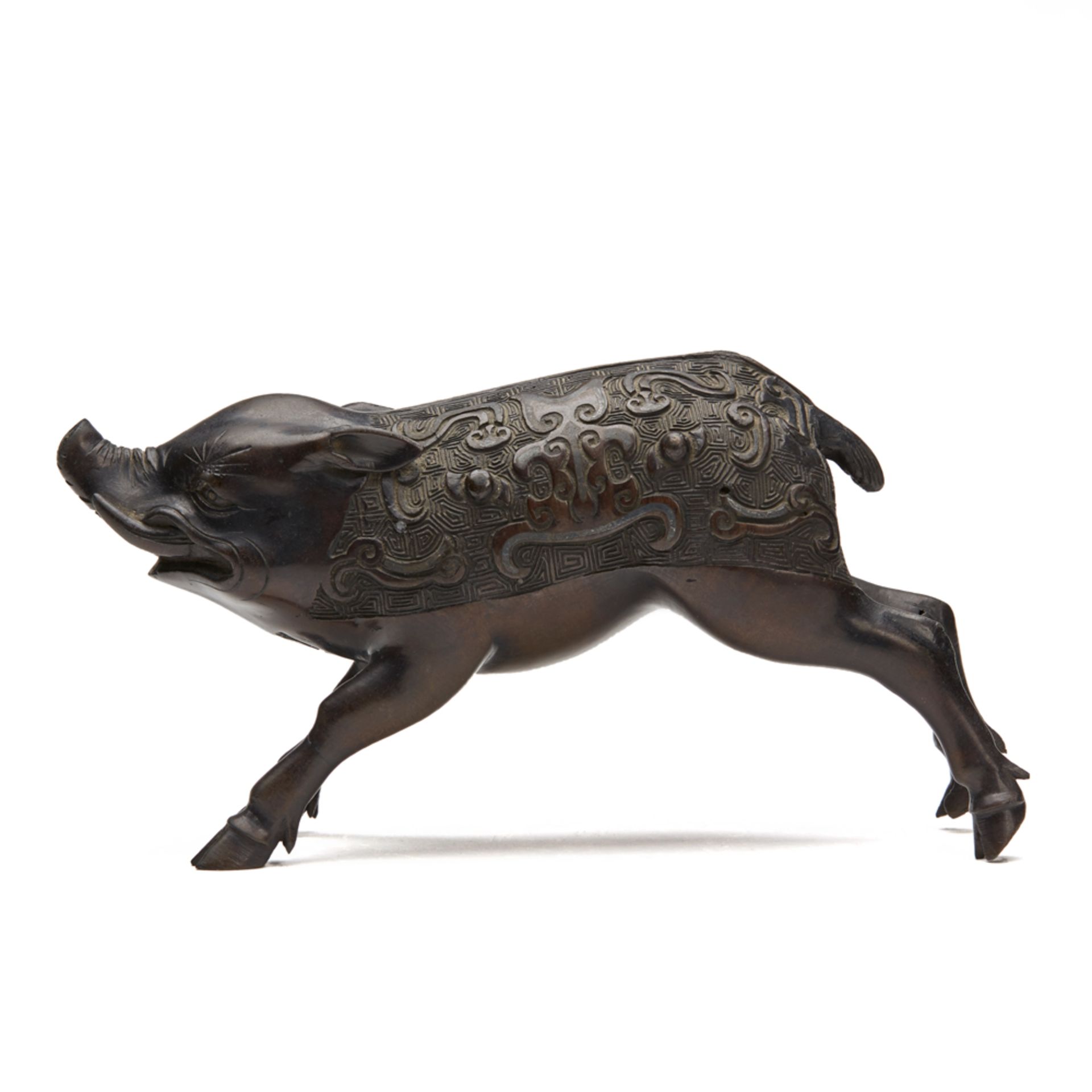 Japanese Meiji Bronze Wild Boar Figure 19Th C. - Image 3 of 8