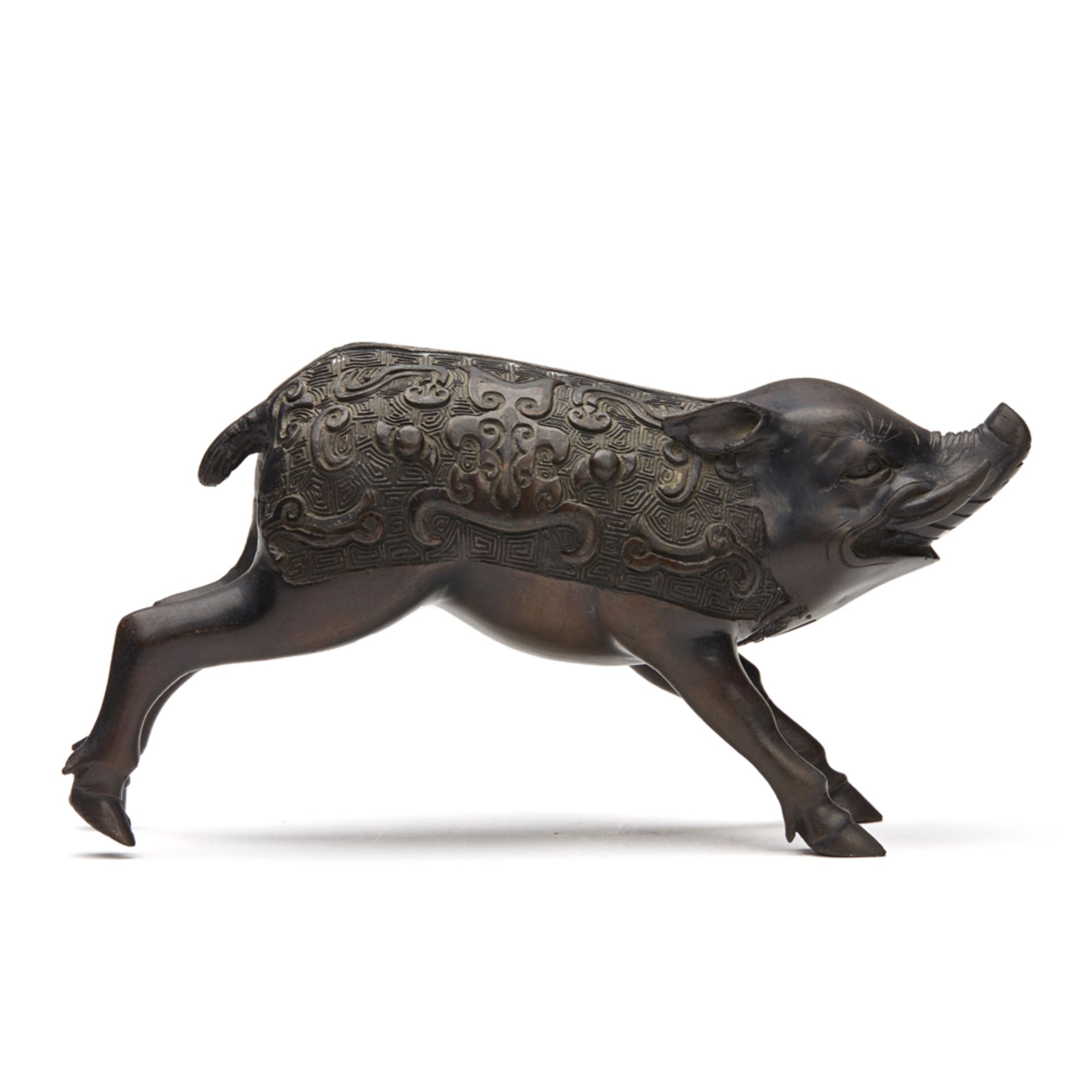 Japanese Meiji Bronze Wild Boar Figure 19Th C. - Image 5 of 8