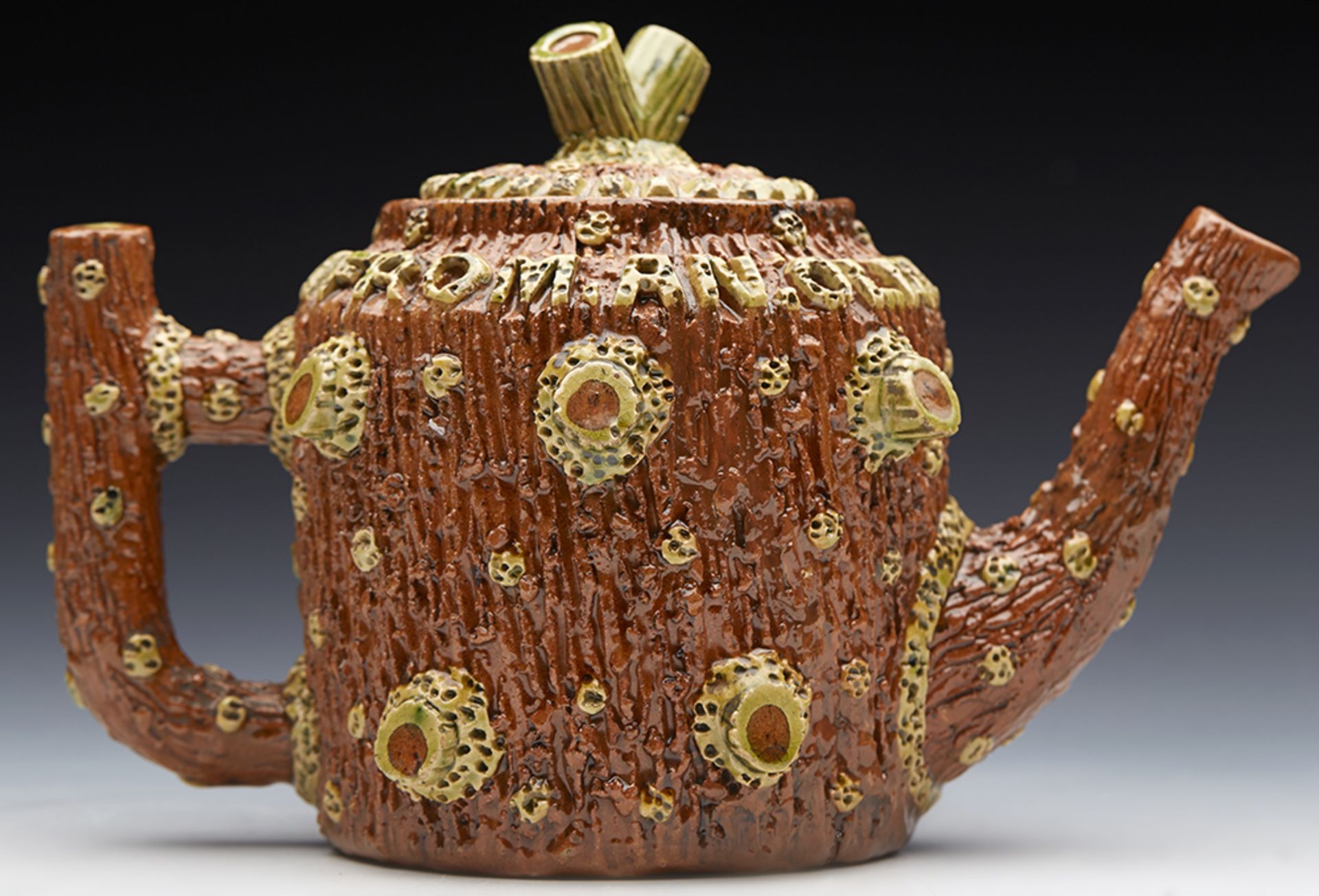Antique Sussex Pottery Redware Teapot C.1890