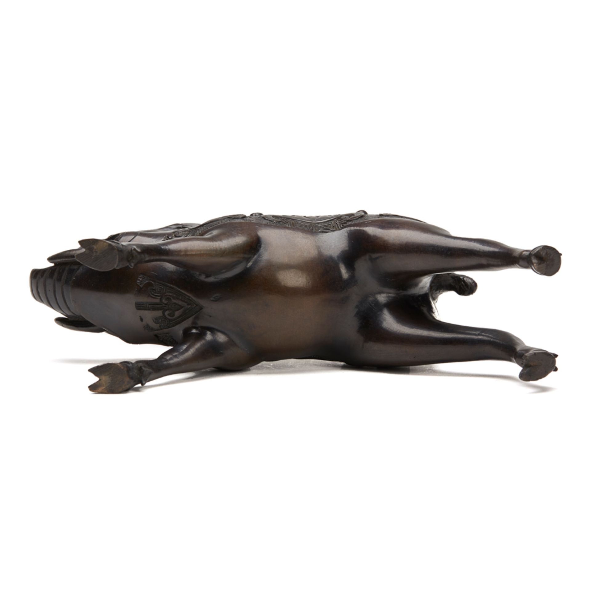 Japanese Meiji Bronze Wild Boar Figure 19Th C. - Image 6 of 8