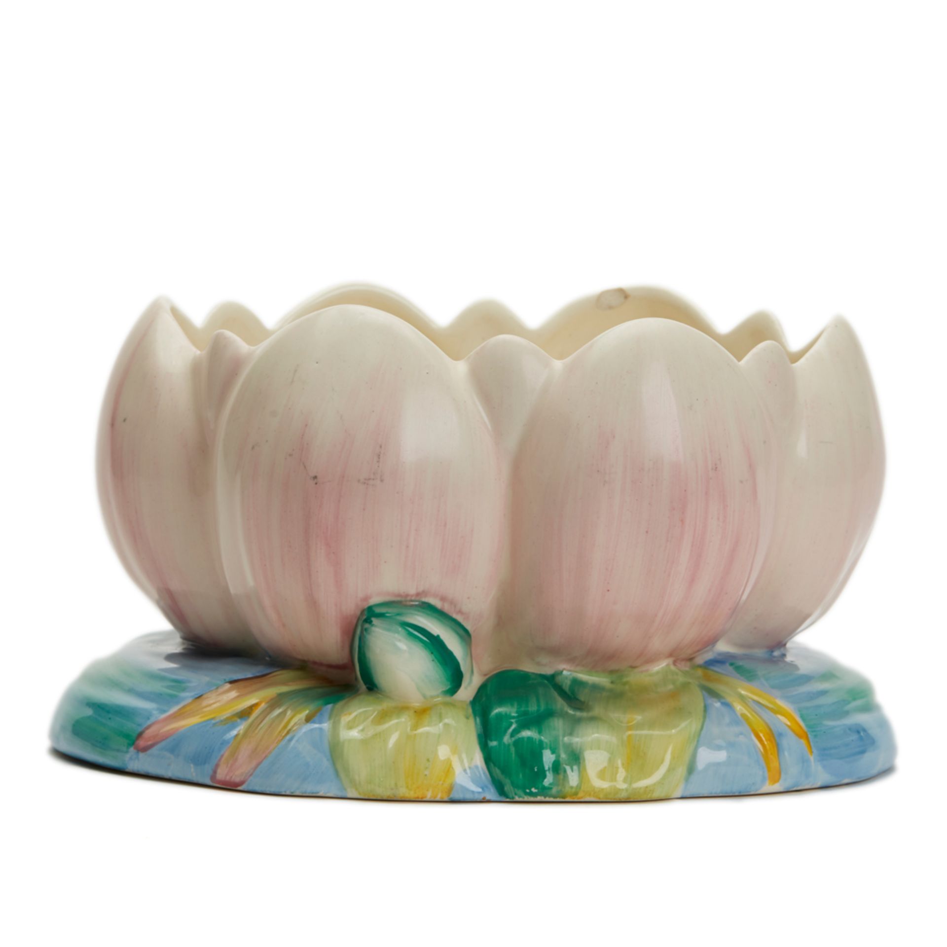 Art Deco Clarice Cliff Newport Pottery Lily Pad Bowl 1930'S - Image 2 of 7