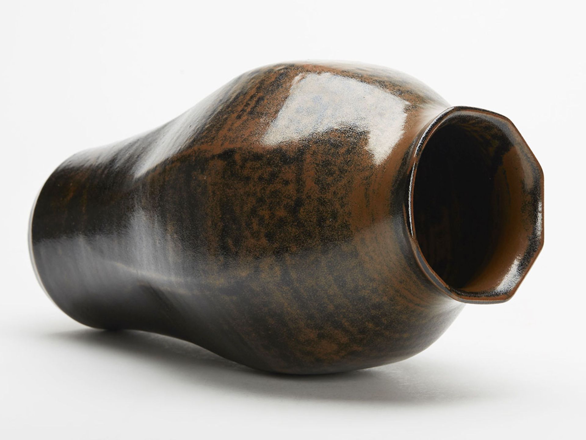 Vintage Ken Halsall Tenmoku Glazed Studio Vase 20Th C. - Image 5 of 8