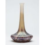 Kralik Marbled Opalescent Art Glass Bottle Vase C.
