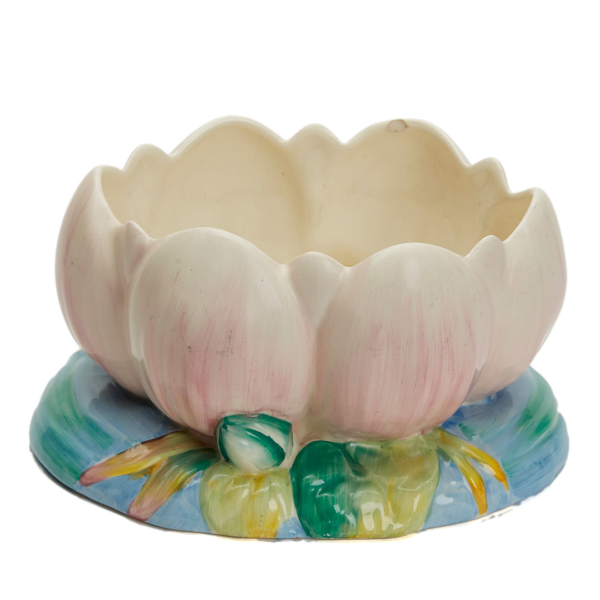 Art Deco Clarice Cliff Newport Pottery Lily Pad Bowl 1930'S - Image 3 of 7