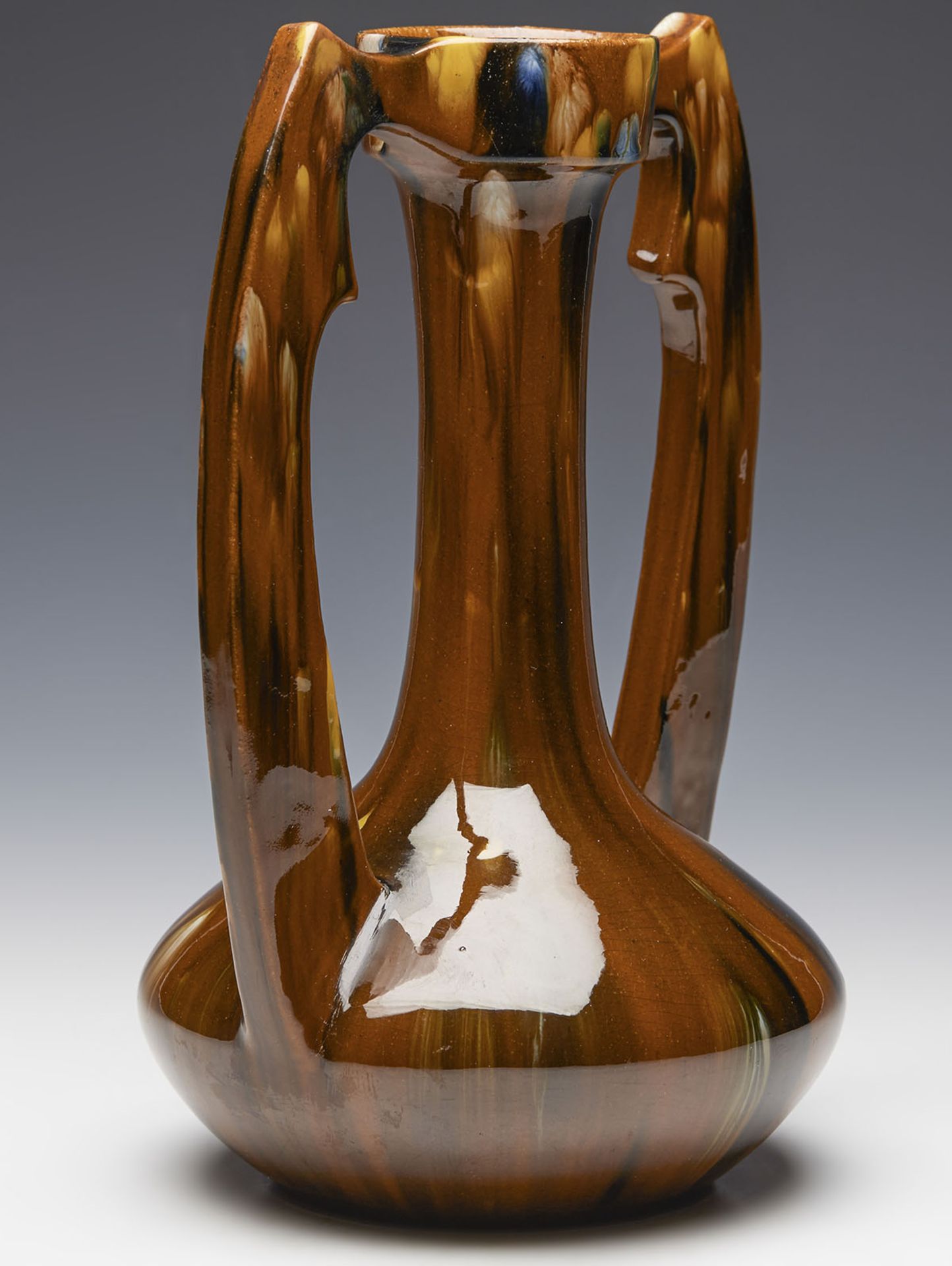 Art Nouveau French Clement Massier Vase 19Th C. - Image 4 of 14