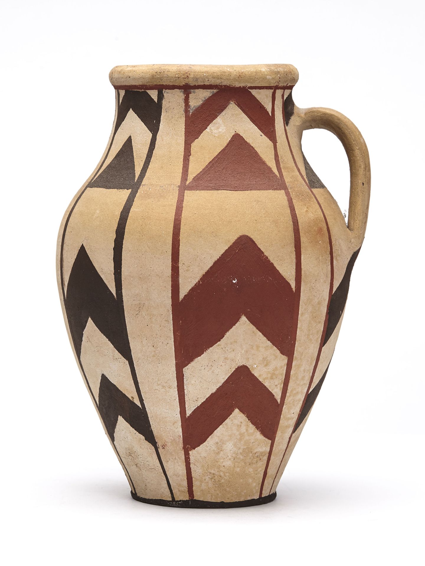 Native Painted Studio Pottery Vase Signed 20Th C. - Image 3 of 9