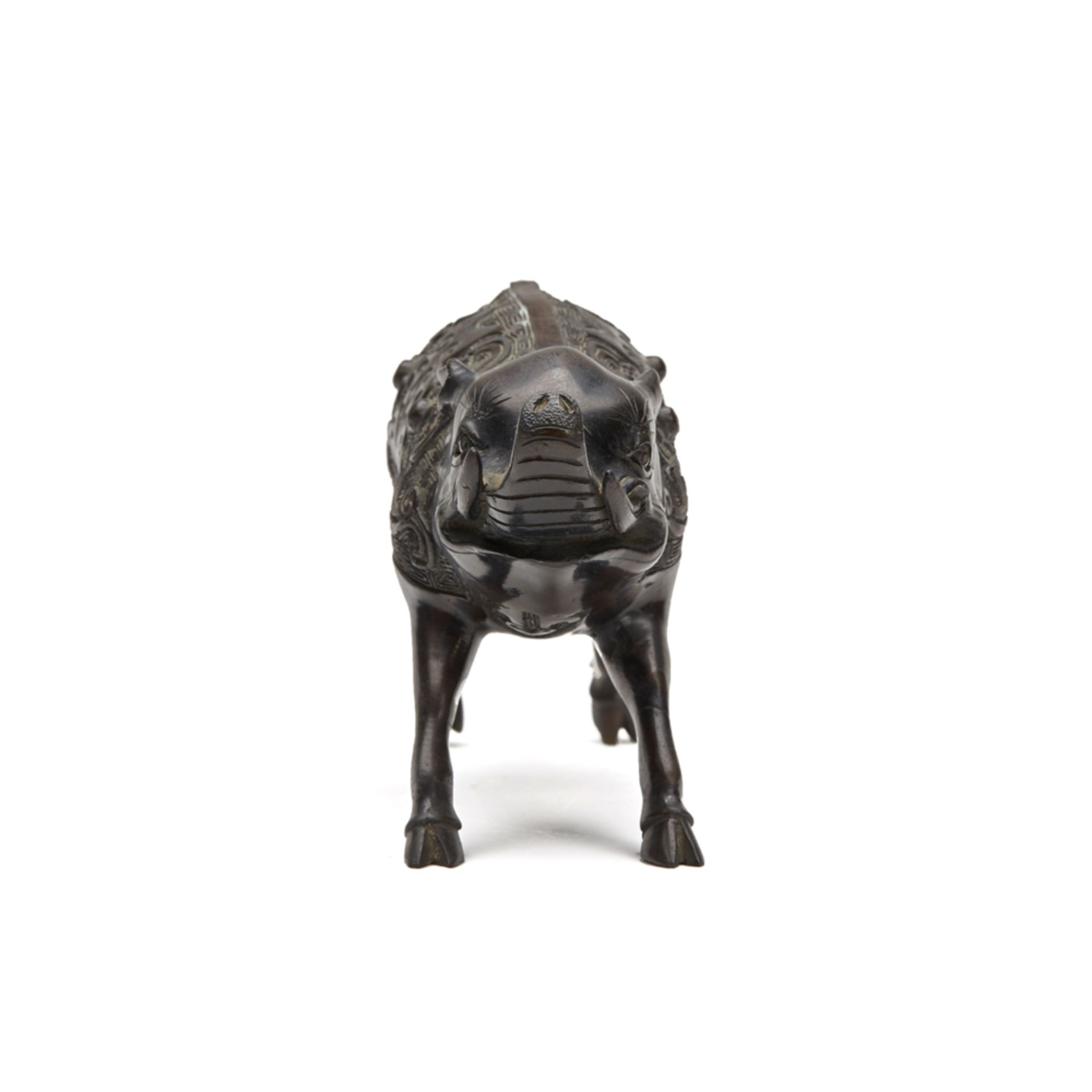Japanese Meiji Bronze Wild Boar Figure 19Th C. - Image 4 of 8