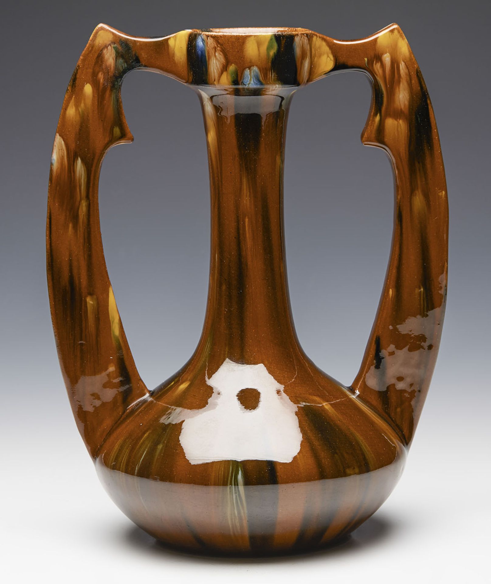 Art Nouveau French Clement Massier Vase 19Th C.