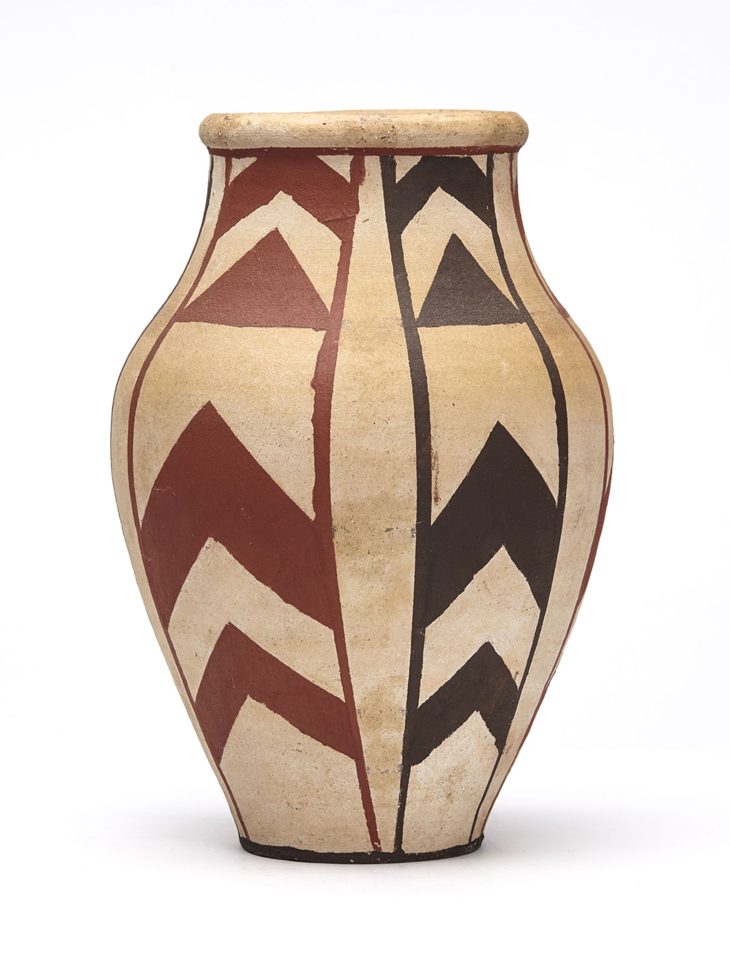 Native Painted Studio Pottery Vase Signed 20Th C. - Image 4 of 9