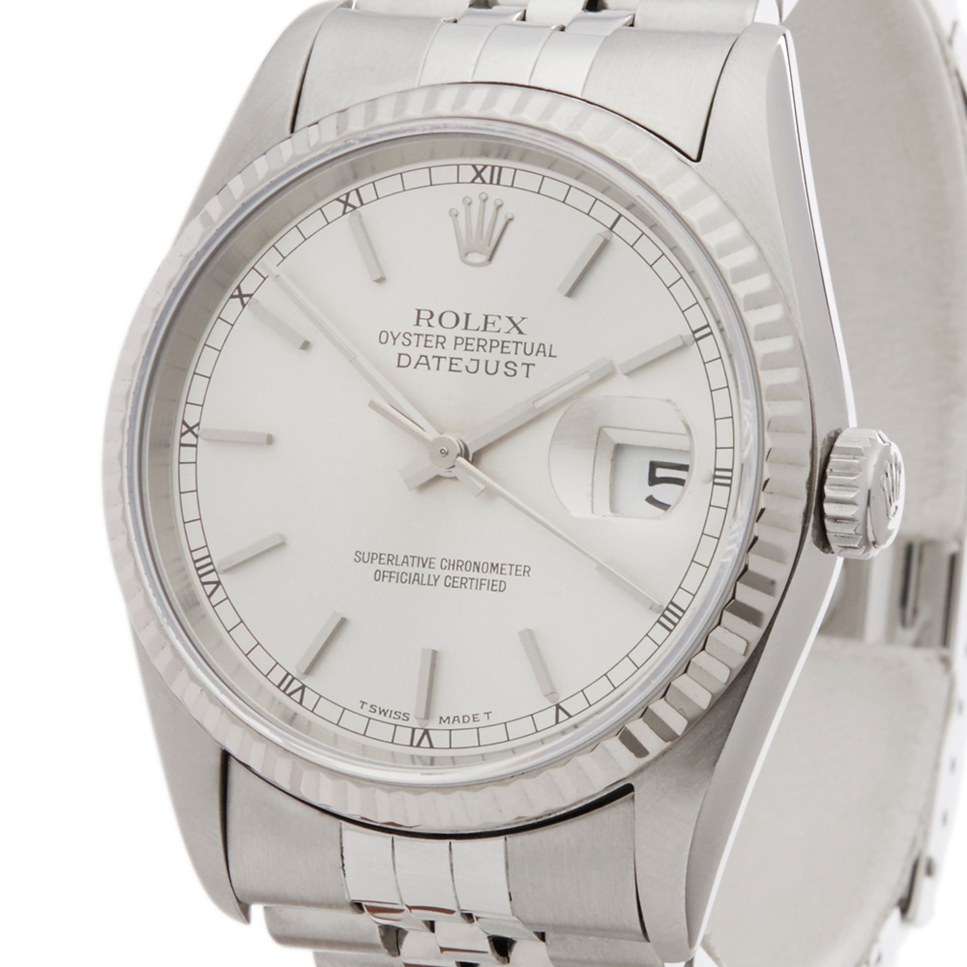 Rolex Datejust 36mm Stainless steel & 18k white gold 16234