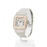 Cartier Santos Galbee 0mm Stainless Steel & 18k Yellow Gold 1566