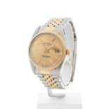 Rolex Oyster Perpetual Date 36mm Stainless Steel & 18k Yellow Gold 15053