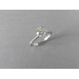 1.07ct diamond solitaire ring set with a brilliant cut diamond, H colour si3 clarity. 4 claw setting