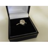 1.52ct diamond solitaire ring set in platinum. WGI certification - 9624102572. K colour and SI1