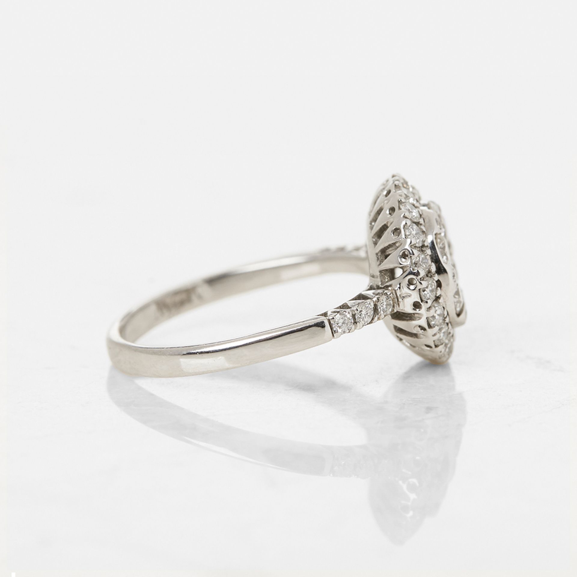 Mappin & Webb 18k White Gold Diamond Cluster Ring - Image 3 of 7