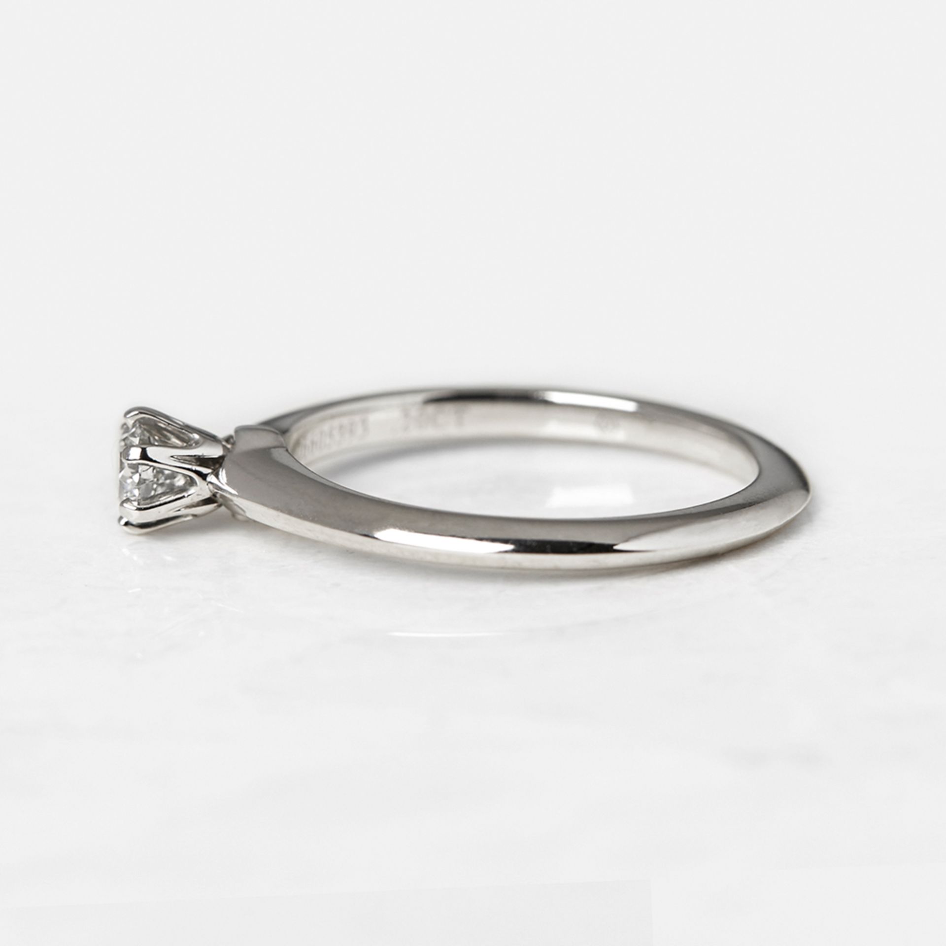 Tiffany & Co. Platinum 0.20ct Diamond Engagement Ring - Image 4 of 7