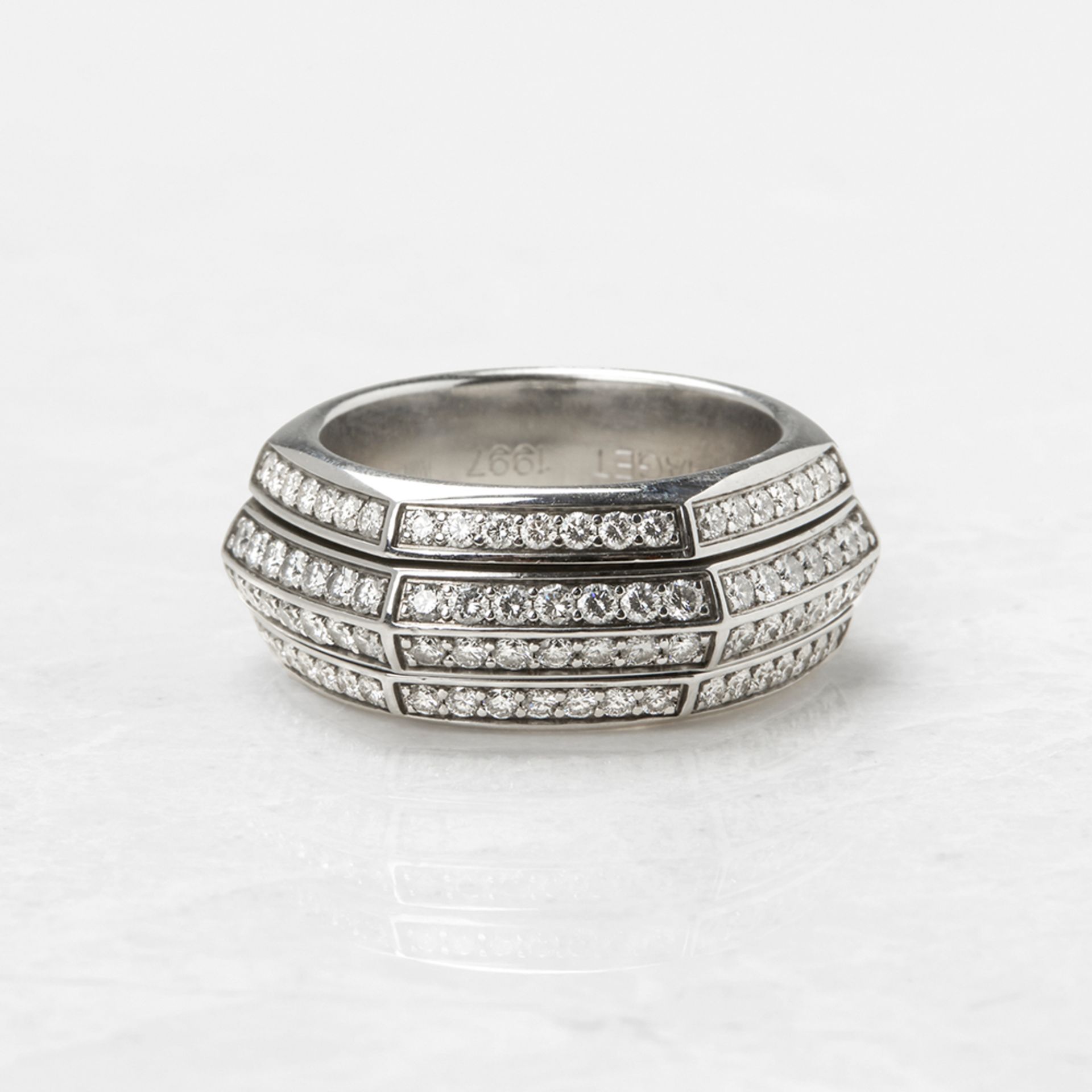 Piaget 18k White Gold Diamond Possession Ring - Image 4 of 14