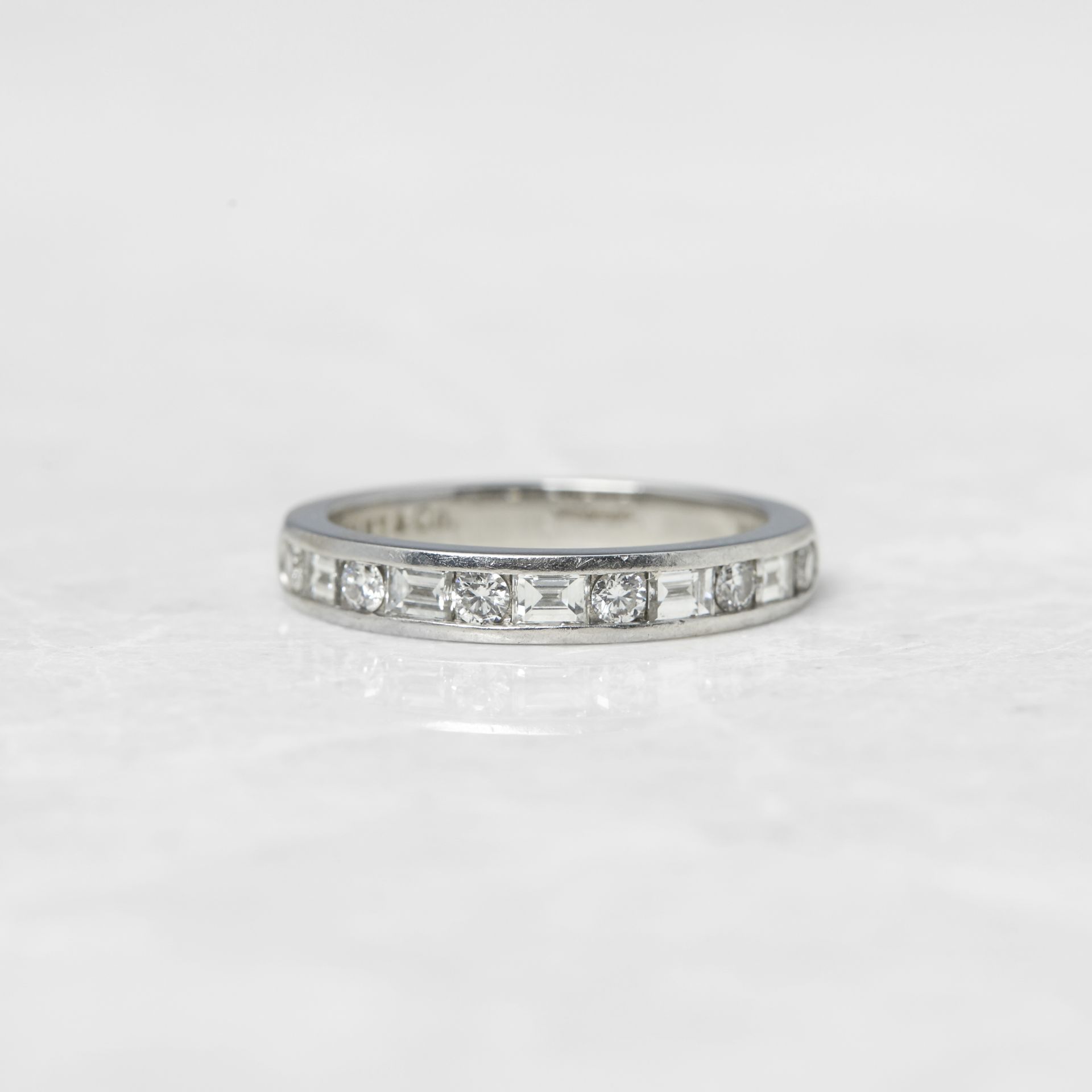 Tiffany & Co. Platinum 0.60ct Diamond Half Eternity Ring - Image 9 of 15