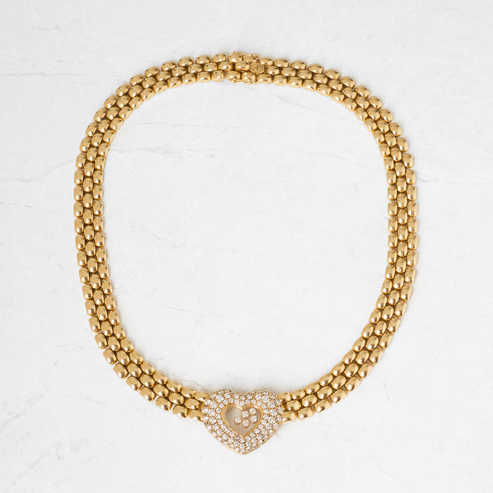 Chopard 18k Yellow Gold Happy Diamonds Necklace - Image 5 of 7