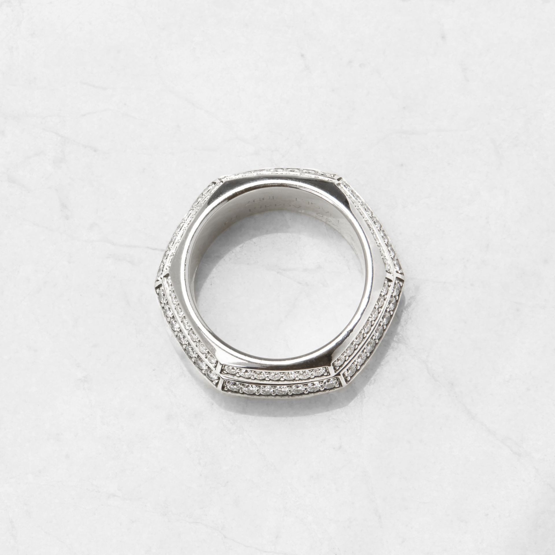 Piaget 18k White Gold Diamond Possession Ring - Image 12 of 14