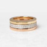 Tiffany & Co. 18k White, Rose & Yellow Gold Stackable Rings