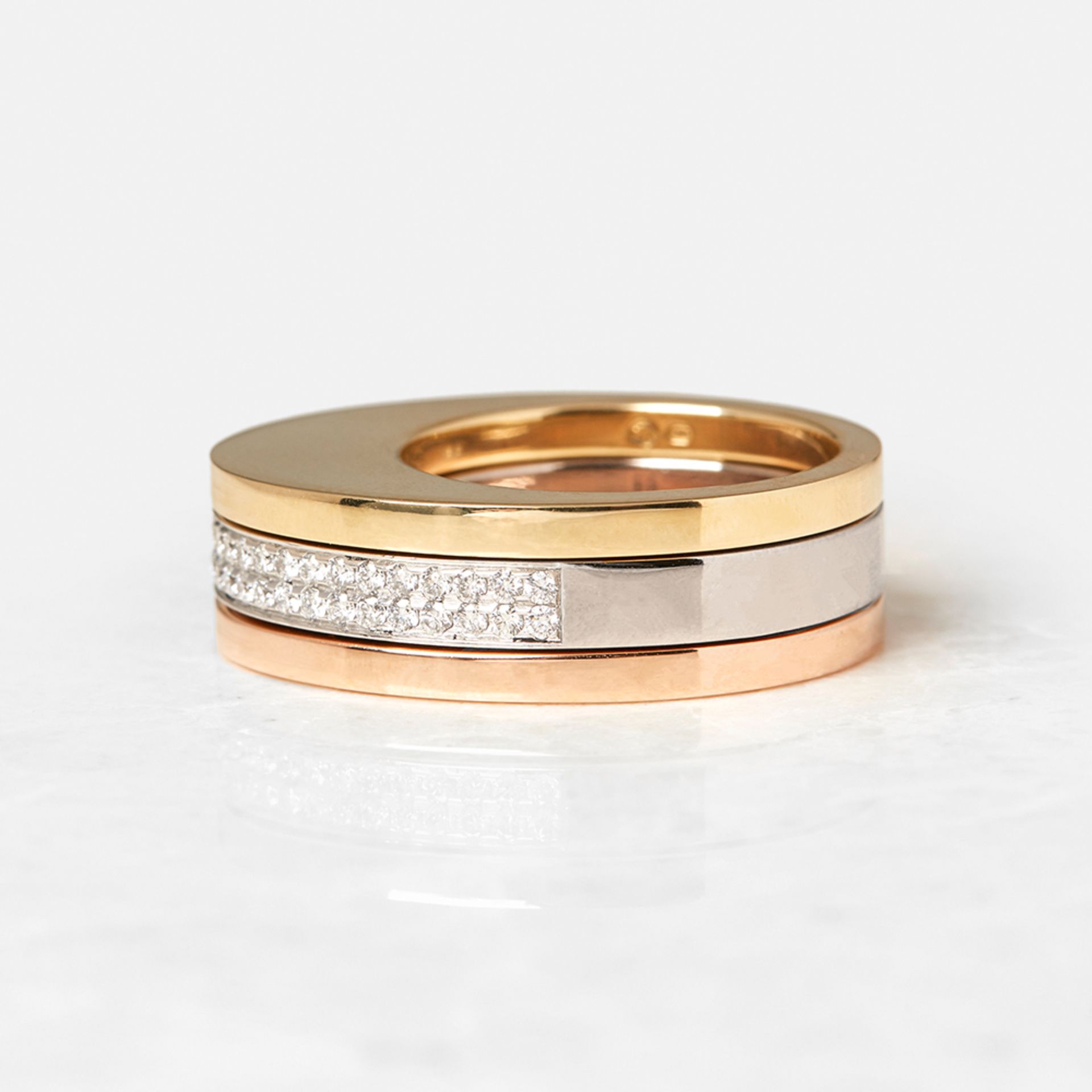 Tiffany & Co. 18k White, Rose & Yellow Gold Stackable Rings - Image 2 of 10