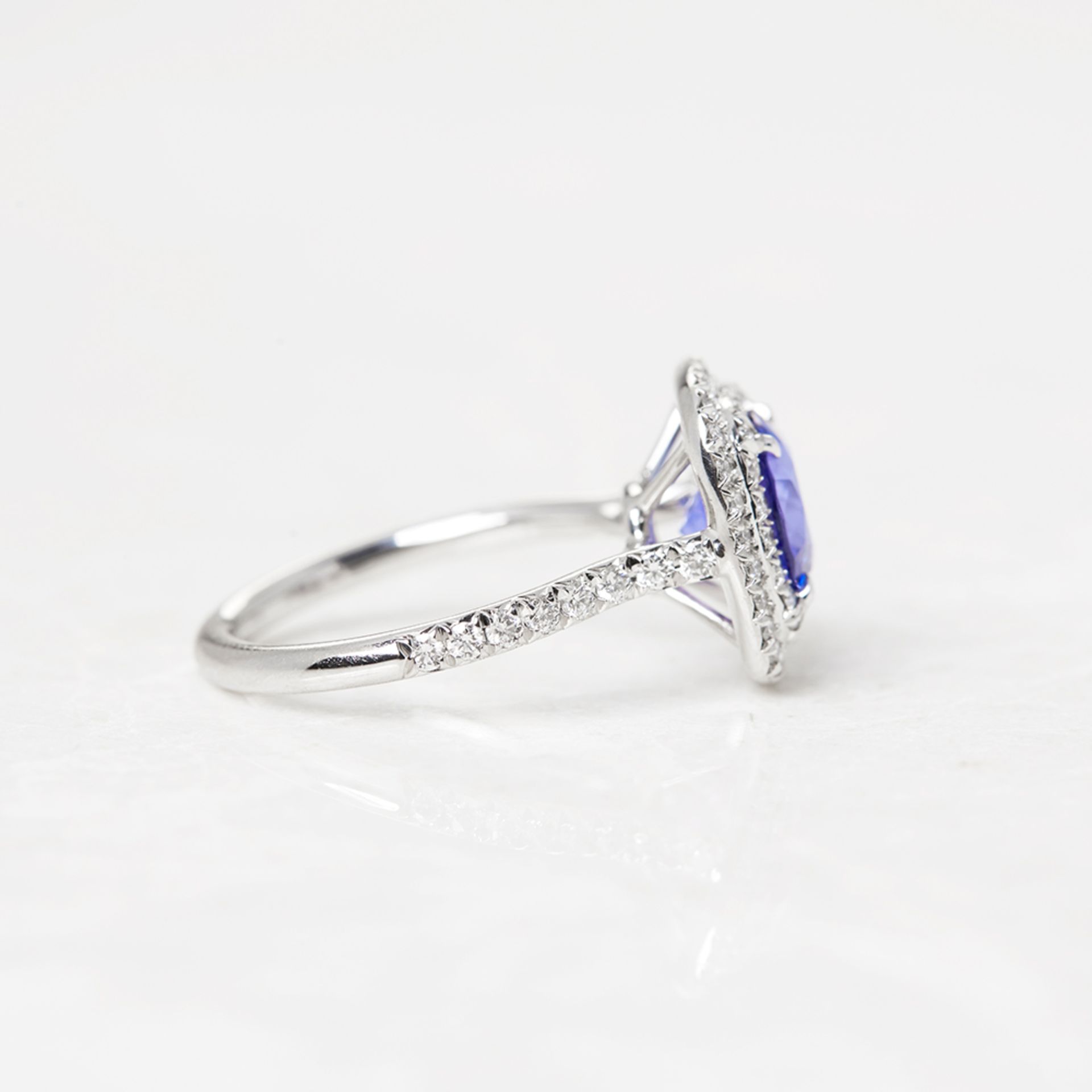 Tiffany & Co. Platinum Tanzanite & Diamond Soleste Ring - Image 2 of 8