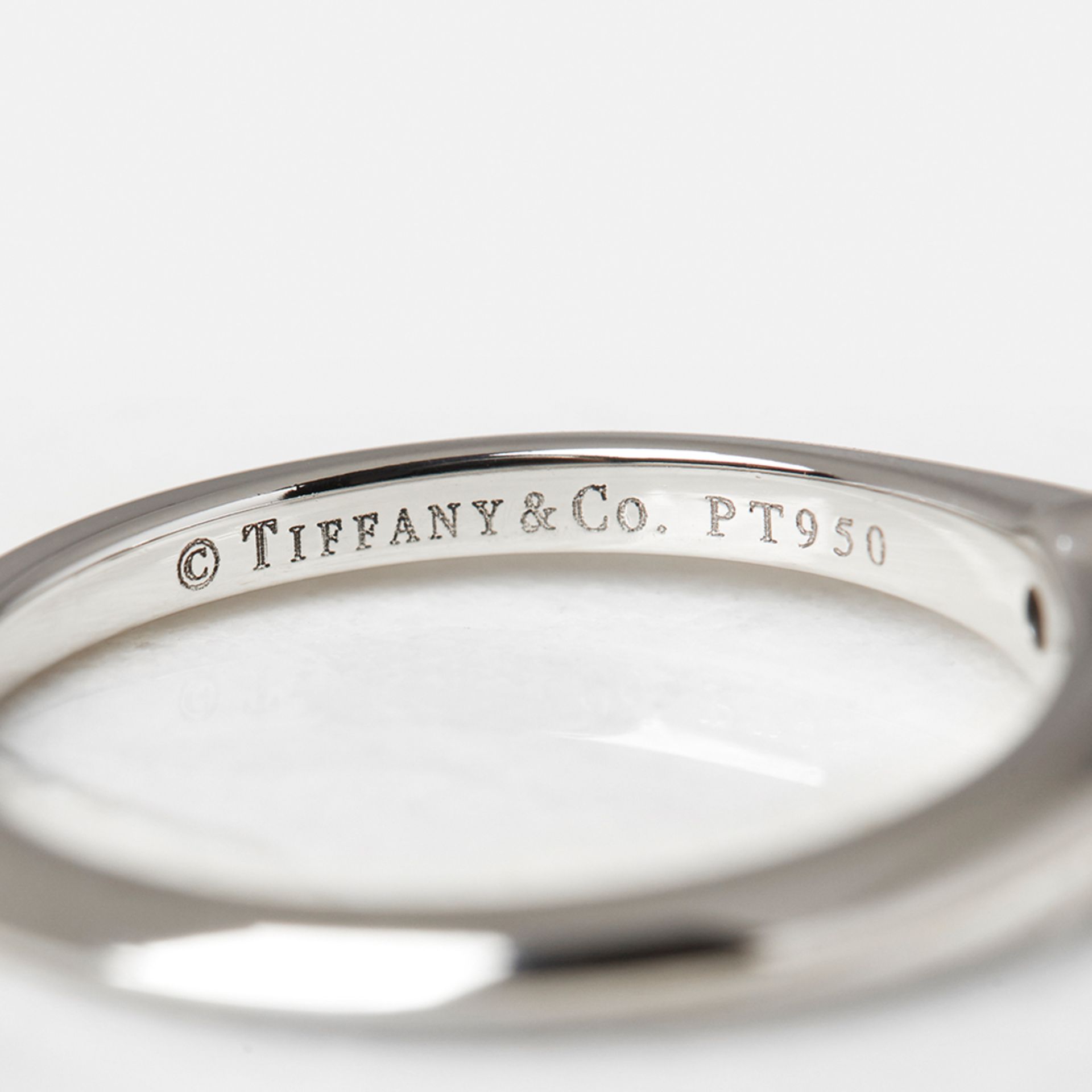 Tiffany & Co. Platinum 0.20ct Diamond Engagement Ring - Image 7 of 7