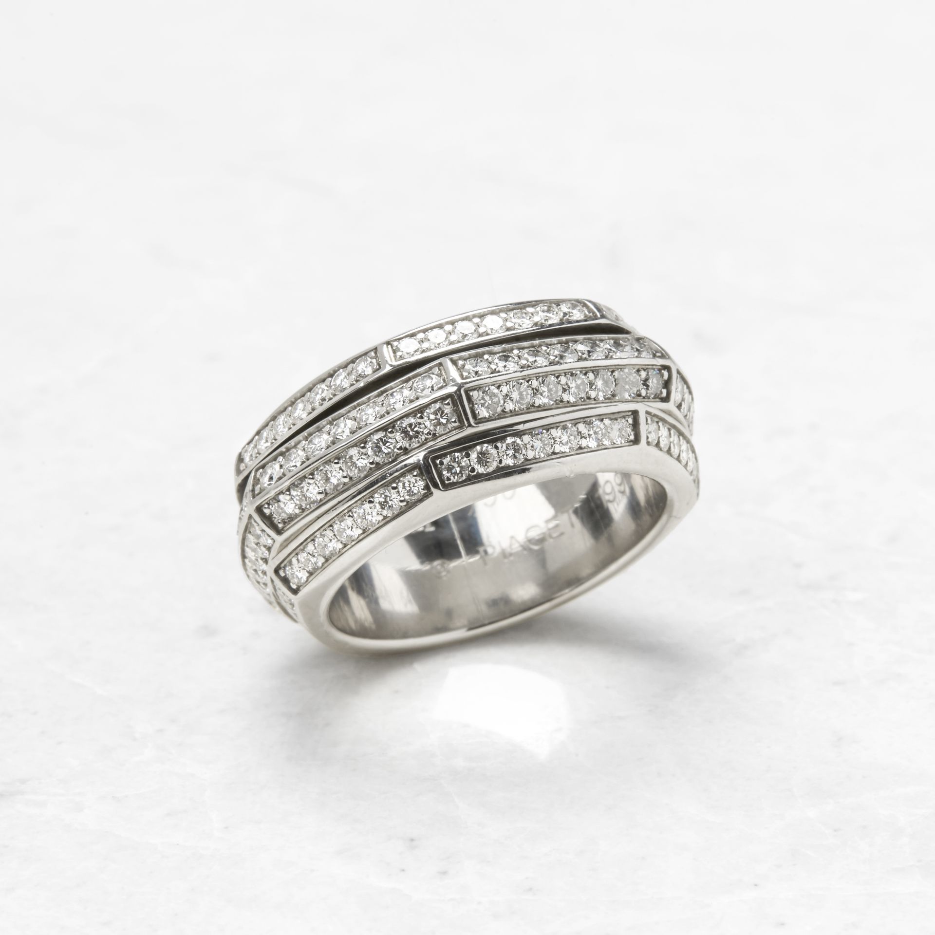 Piaget 18k White Gold Diamond Possession Ring - Image 8 of 14