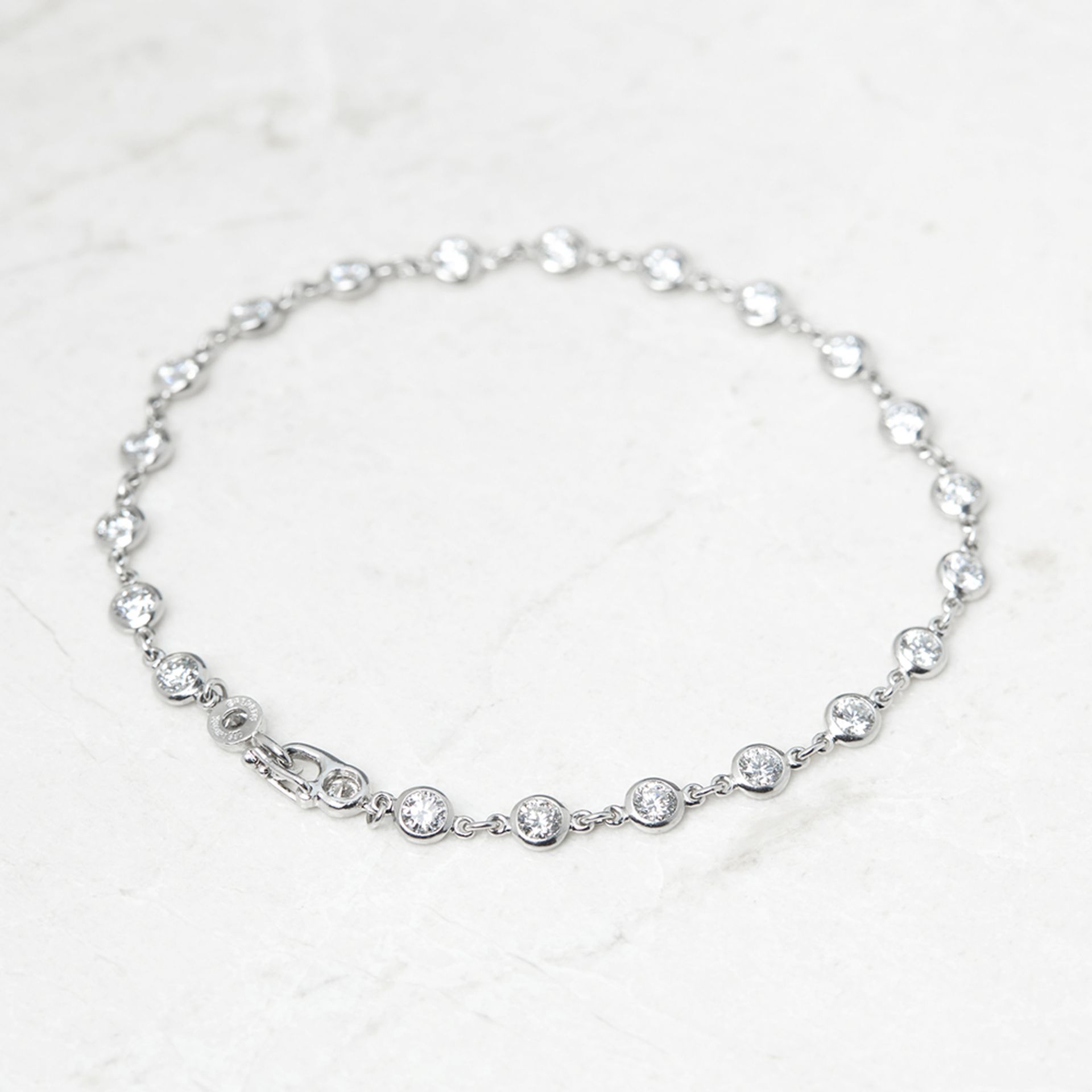 Tiffany & Co. Platinum 2.30ct Diamonds By The Yard Bracelet - Image 3 of 12