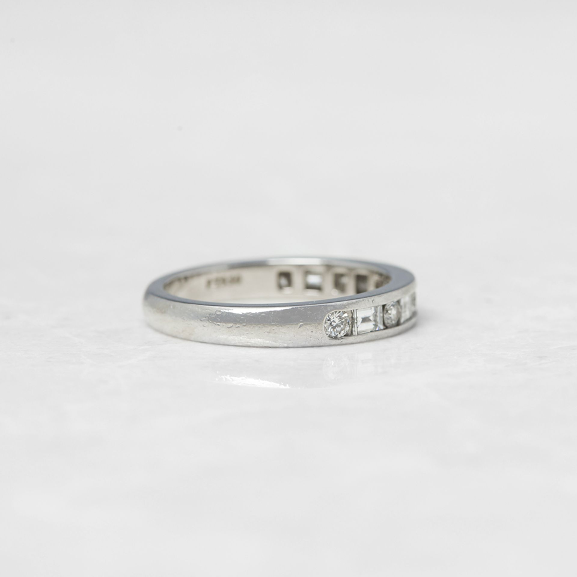 Tiffany & Co. Platinum 0.60ct Diamond Half Eternity Ring - Image 3 of 15