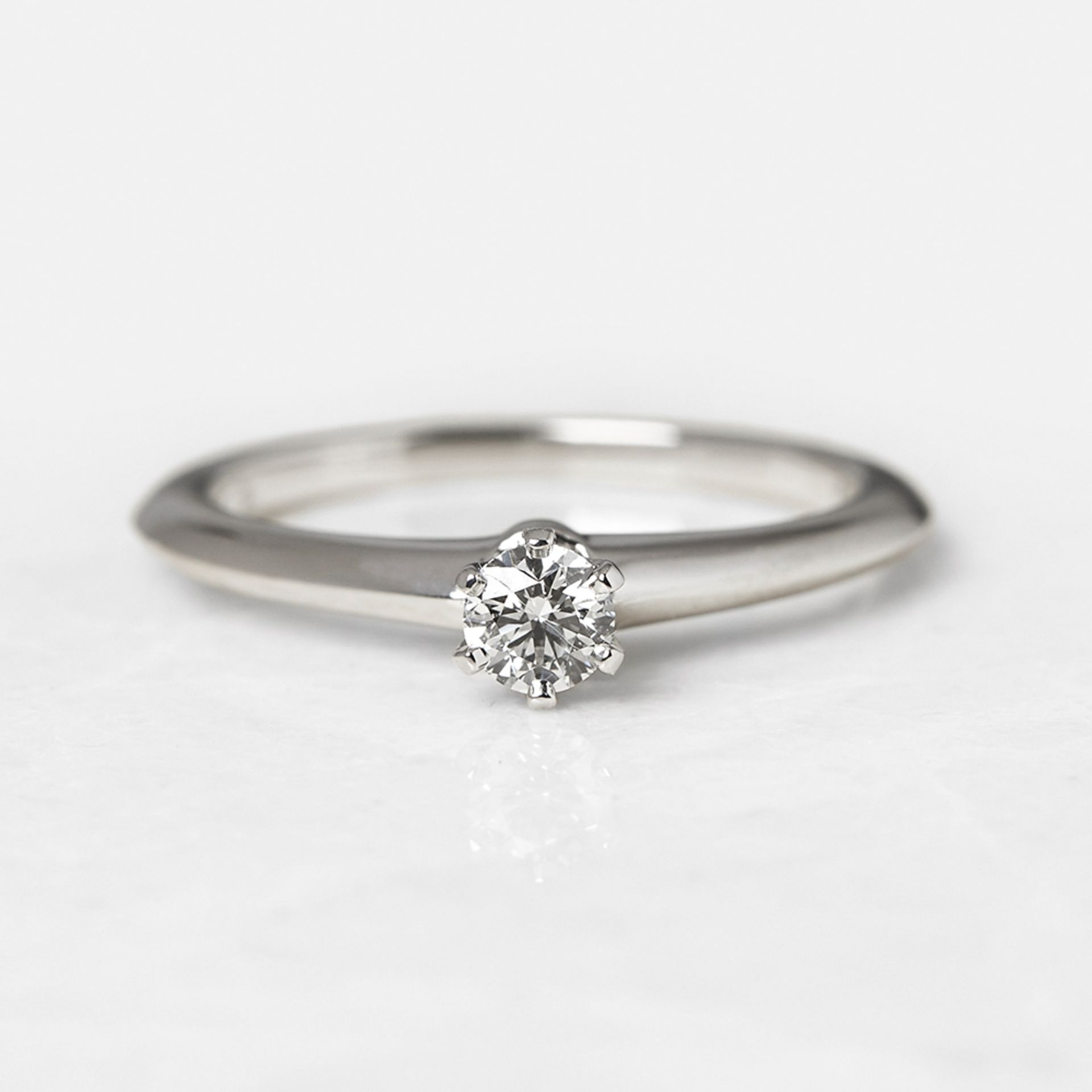 Tiffany & Co. Platinum 0.20ct Diamond Engagement Ring - Image 2 of 7