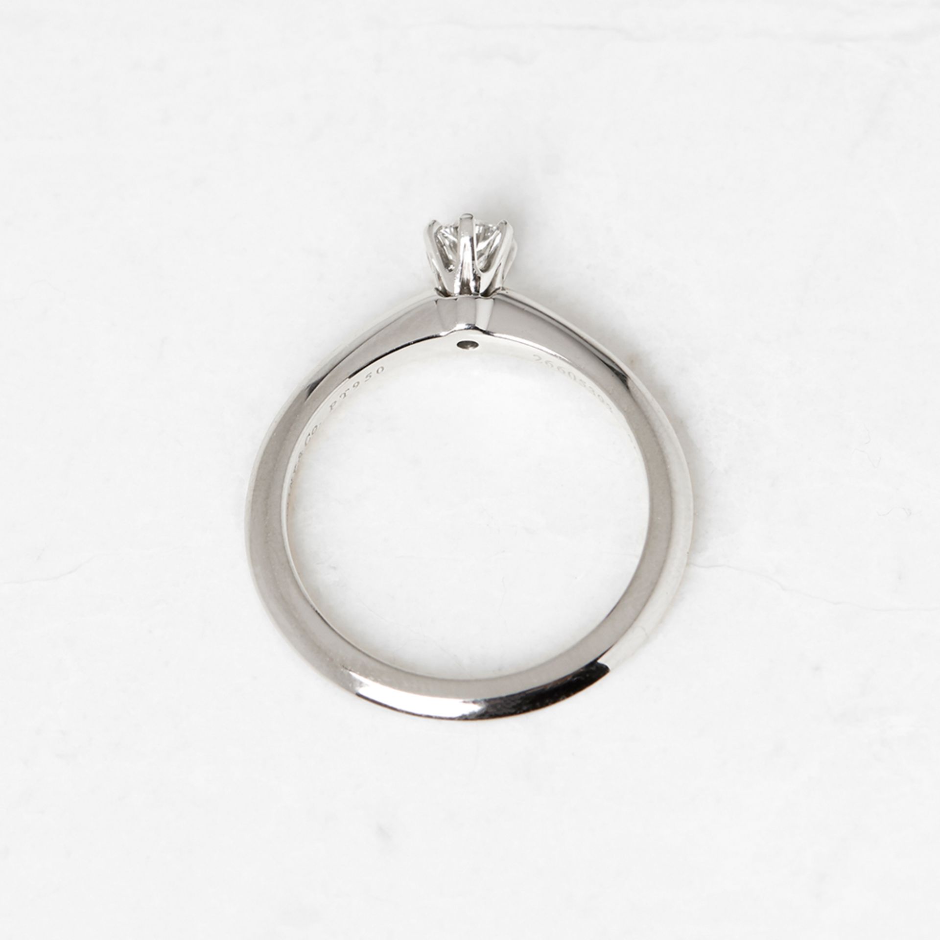 Tiffany & Co. Platinum 0.20ct Diamond Engagement Ring - Image 5 of 7