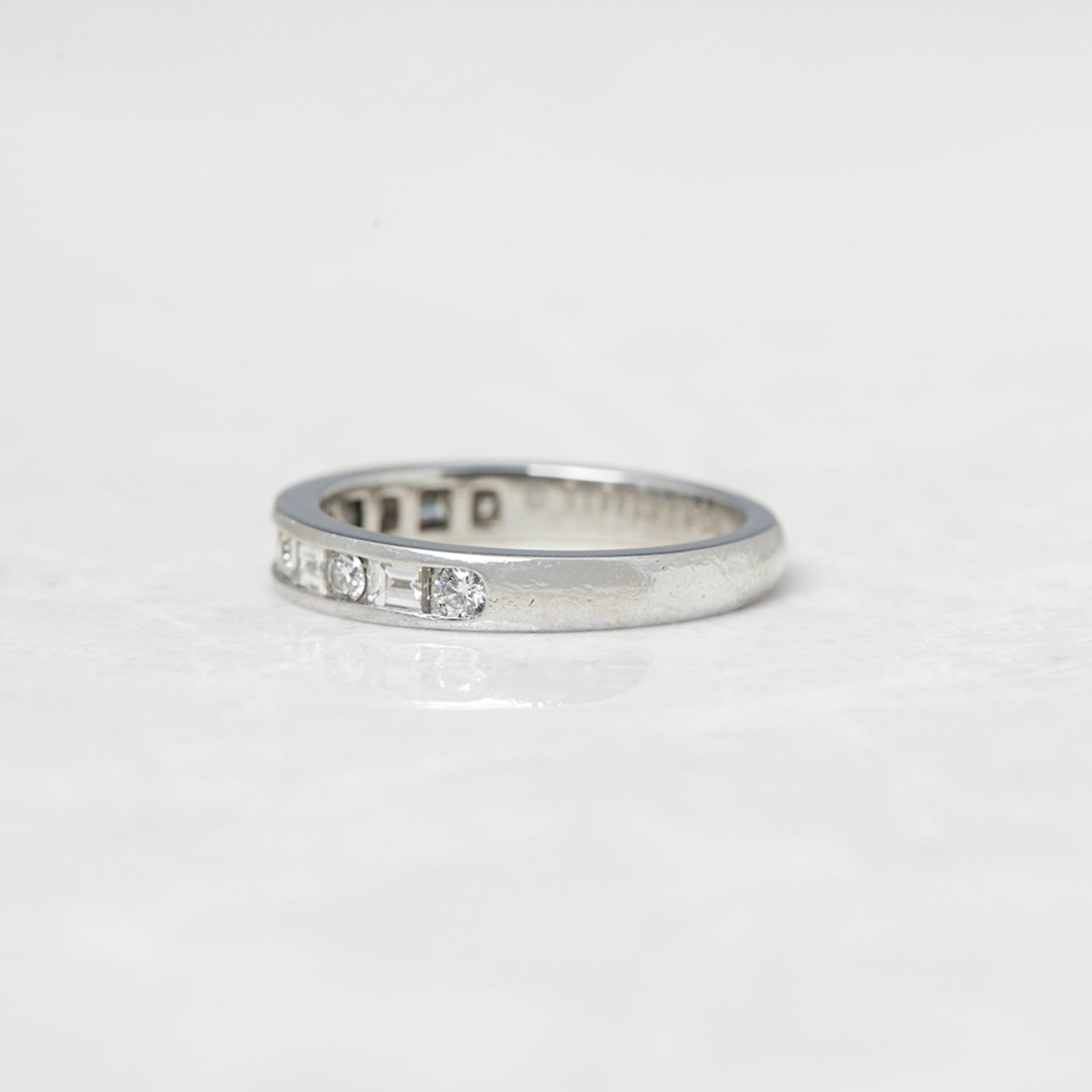 Tiffany & Co. Platinum 0.60ct Diamond Half Eternity Ring - Image 4 of 15