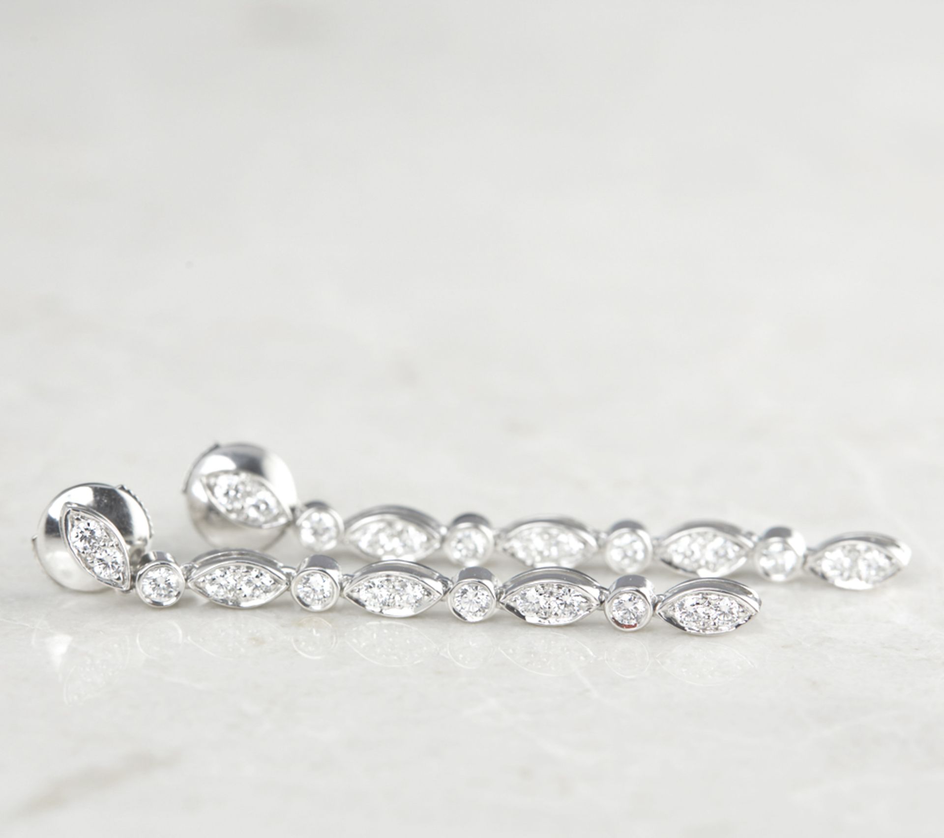 Tiffany & Co. Platinum 1.10ct Diamond Drop Earrings