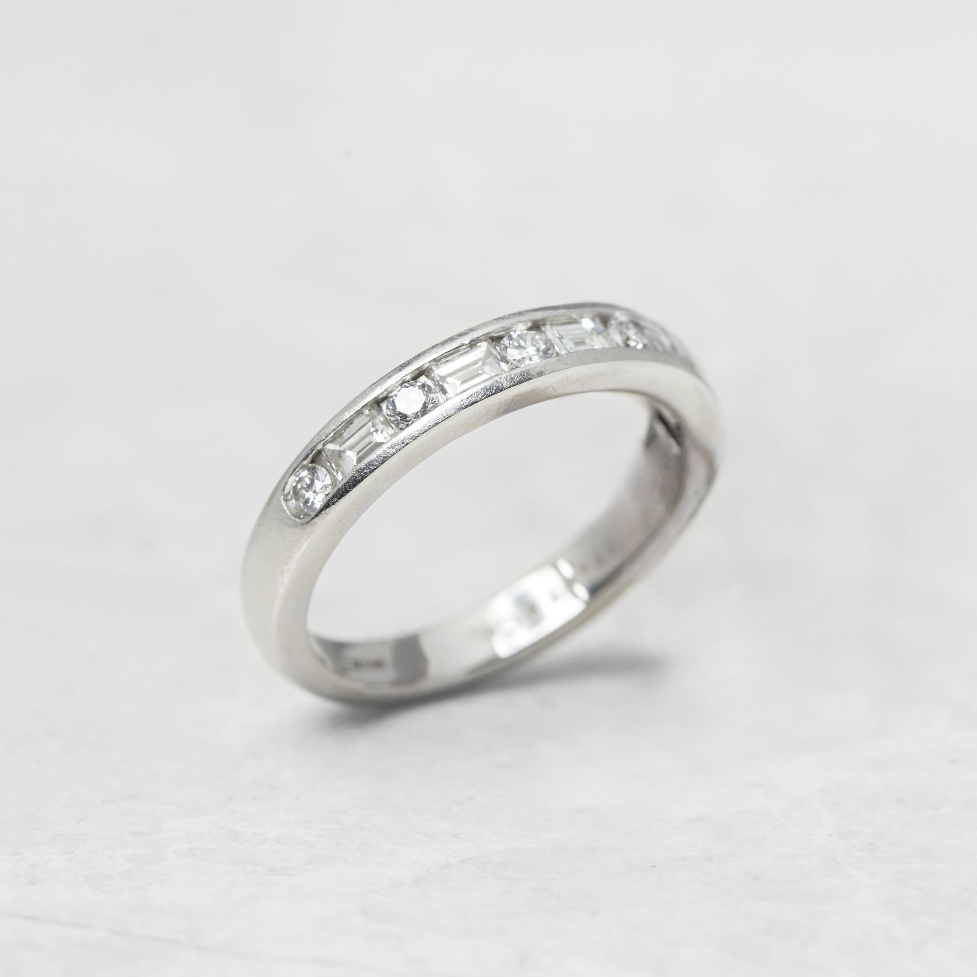 Tiffany & Co. Platinum 0.60ct Diamond Half Eternity Ring