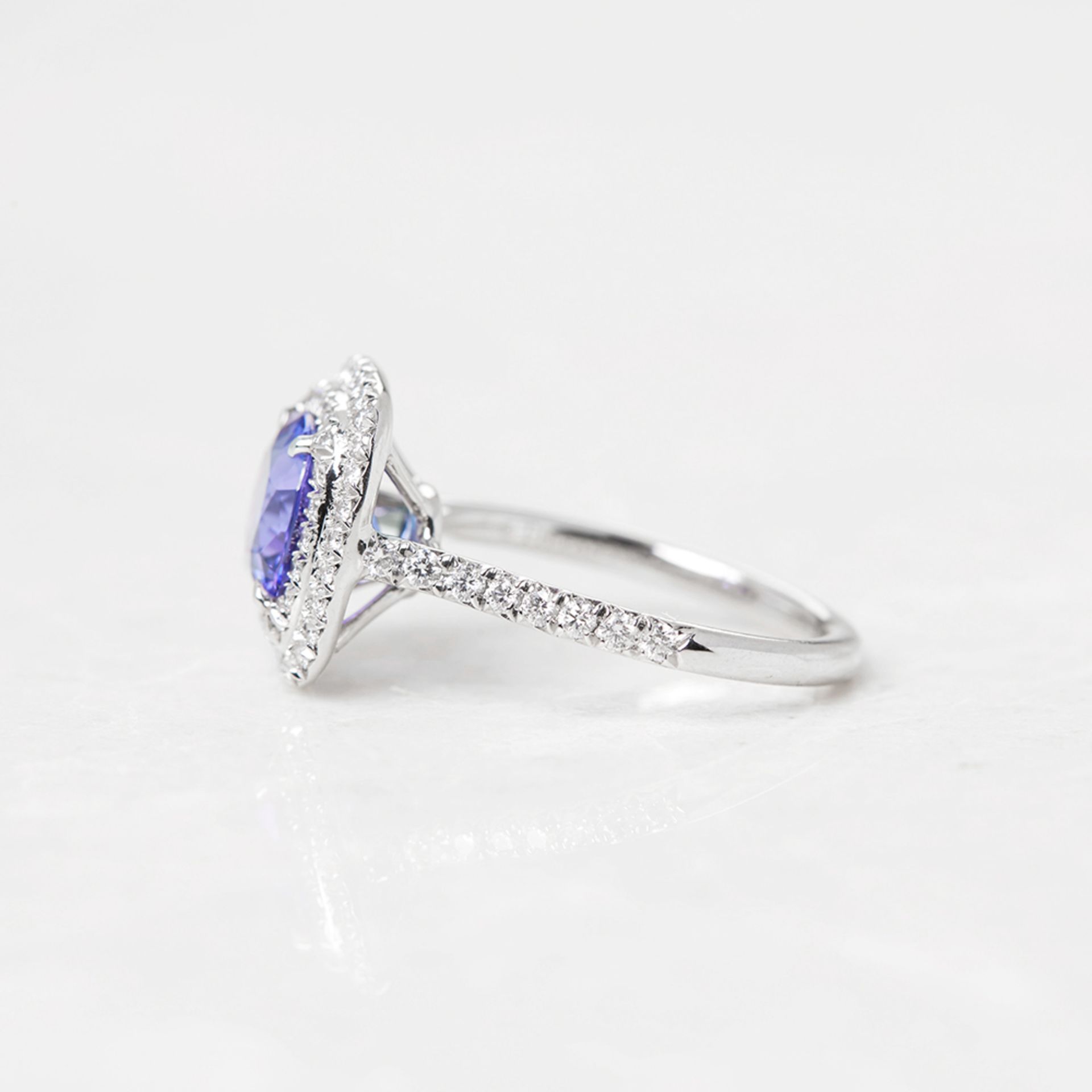 Tiffany & Co. Platinum Tanzanite & Diamond Soleste Ring - Image 3 of 8