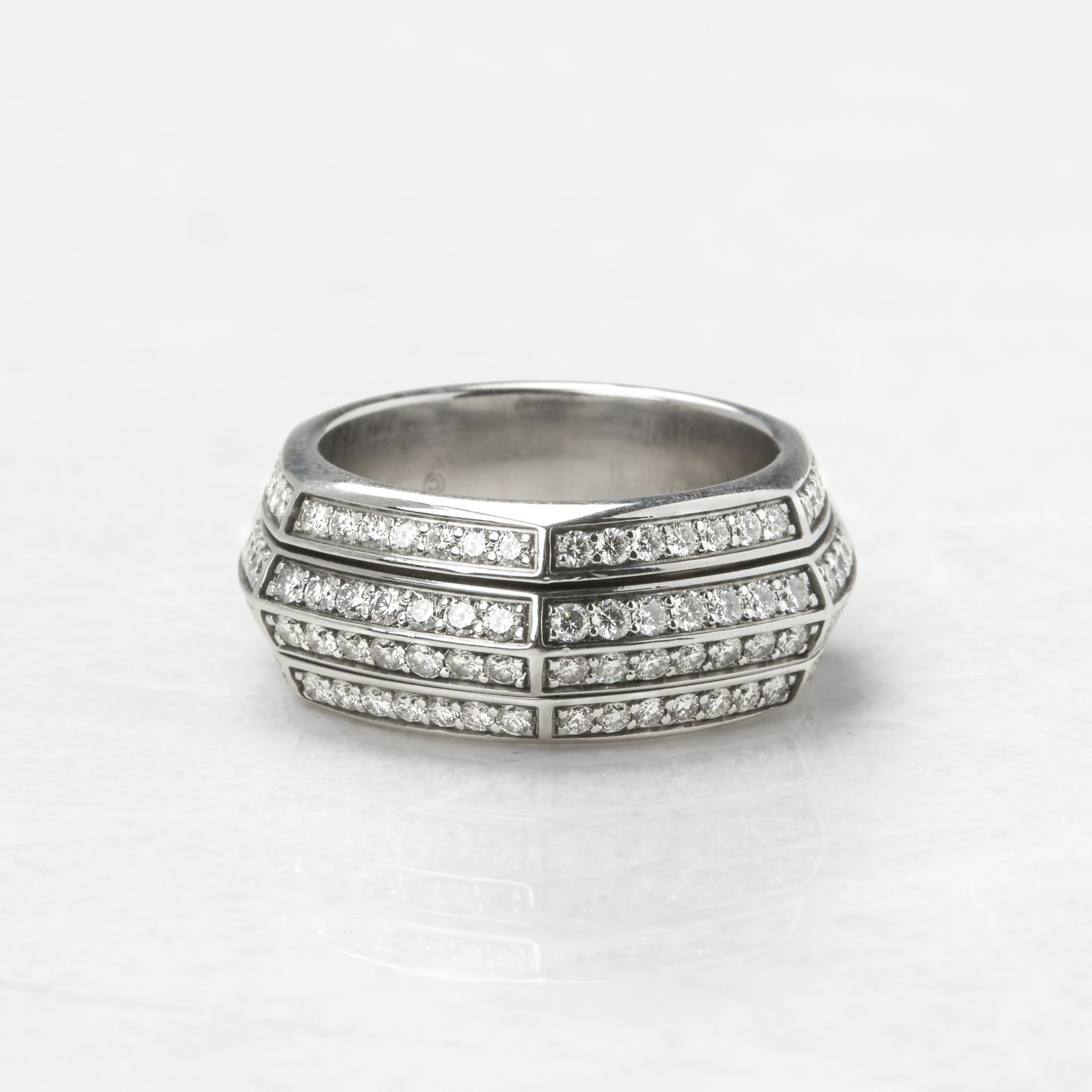Piaget 18k White Gold Diamond Possession Ring - Image 9 of 14