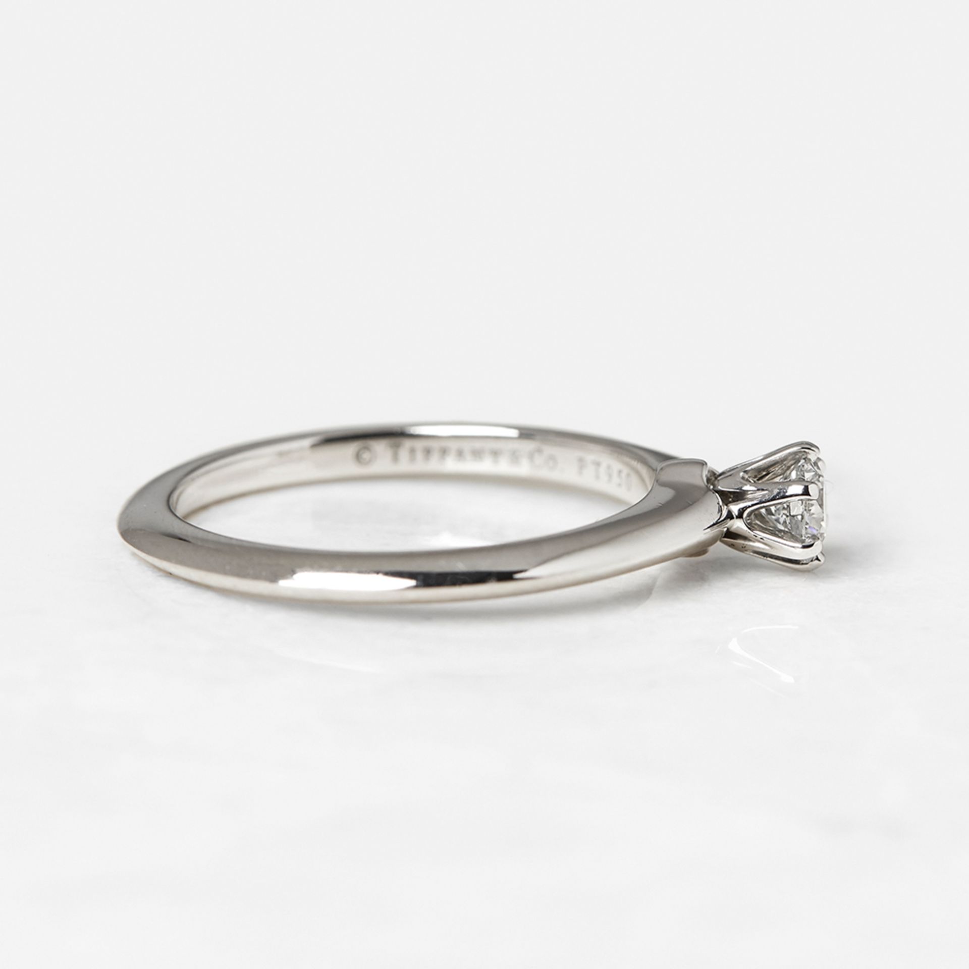 Tiffany & Co. Platinum 0.20ct Diamond Engagement Ring - Image 3 of 7