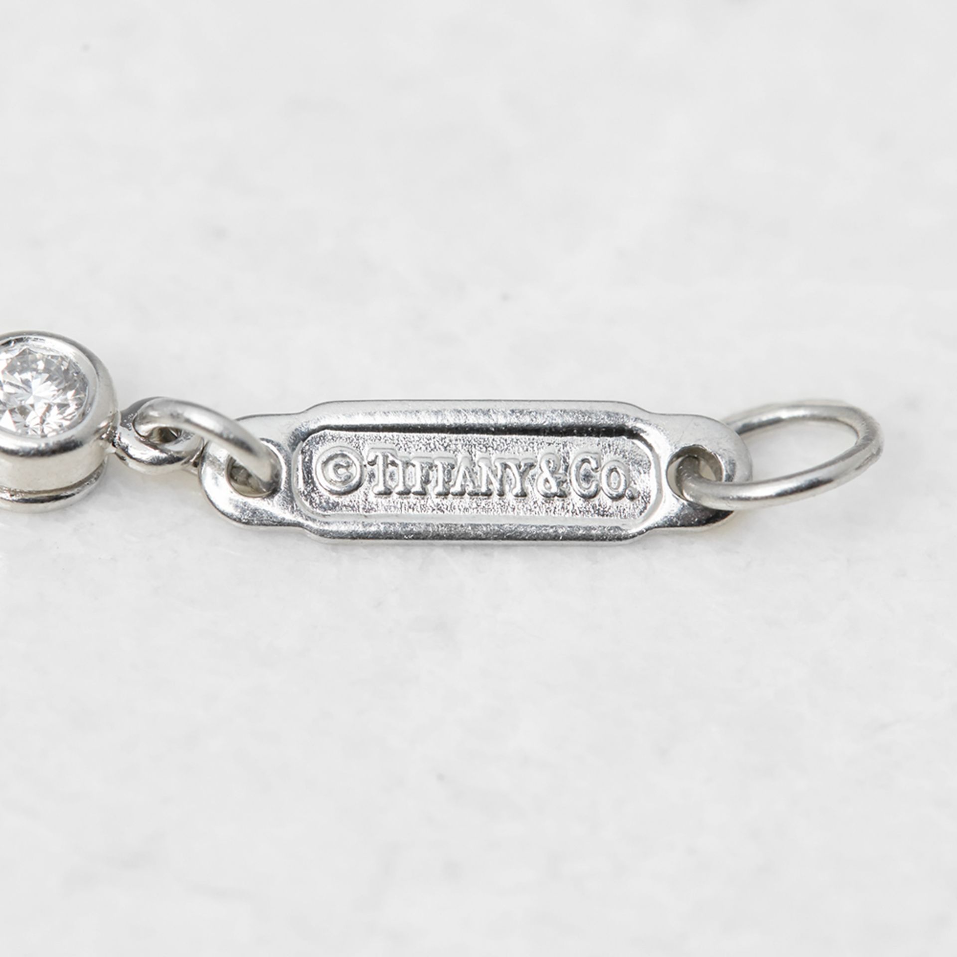 Tiffany & Co. Platinum 2.00ct Diamond Jazz T-Drop Necklace - Image 5 of 7