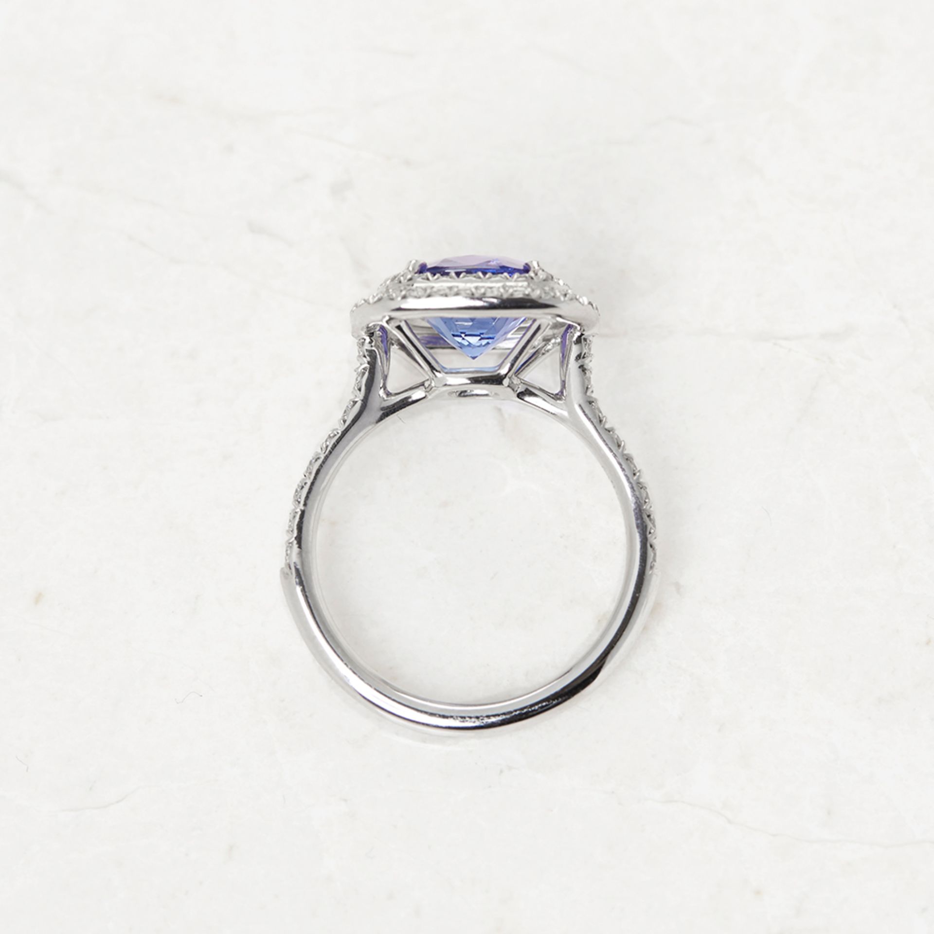 Tiffany & Co. Platinum Tanzanite & Diamond Soleste Ring - Image 4 of 8