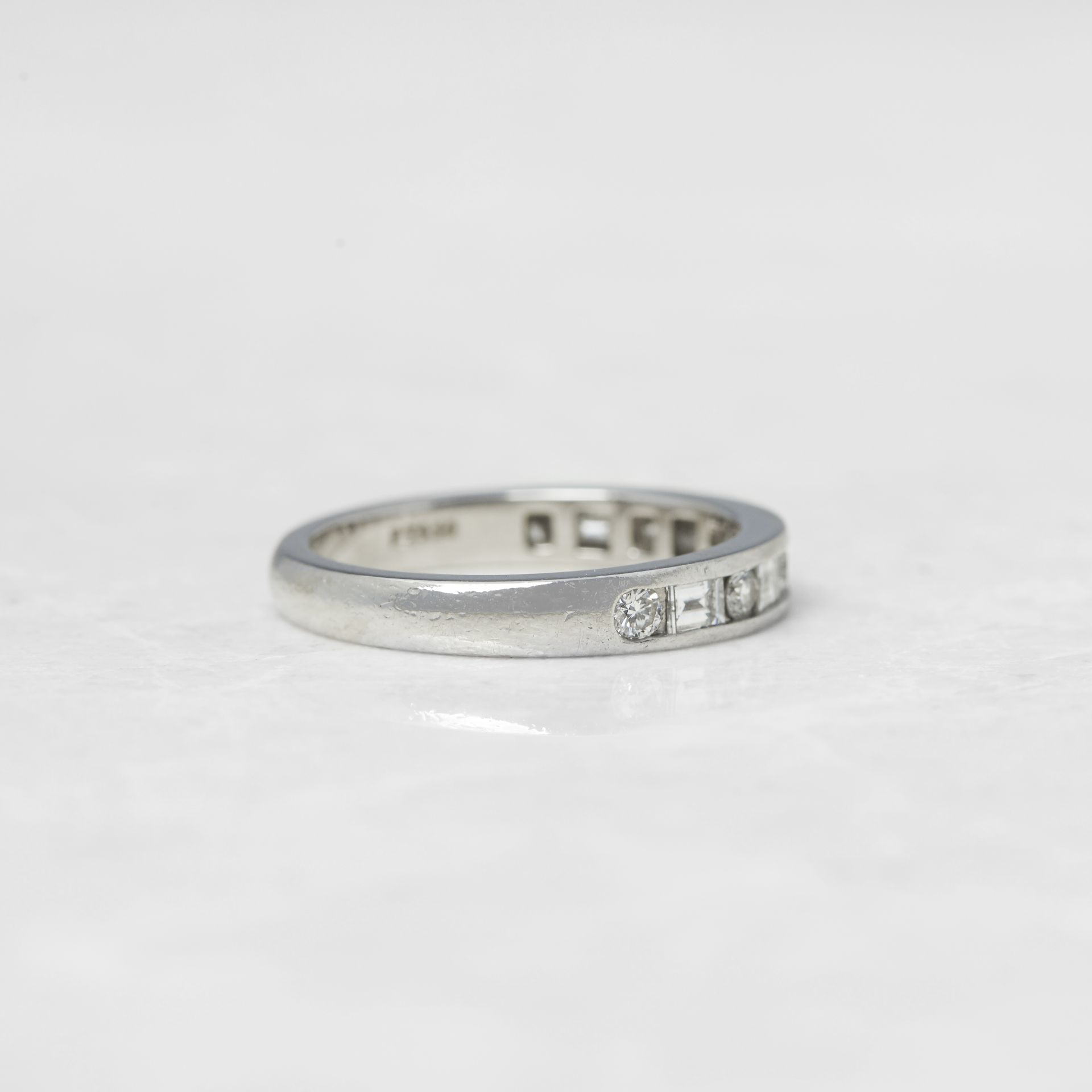 Tiffany & Co. Platinum 0.60ct Diamond Half Eternity Ring - Image 10 of 15