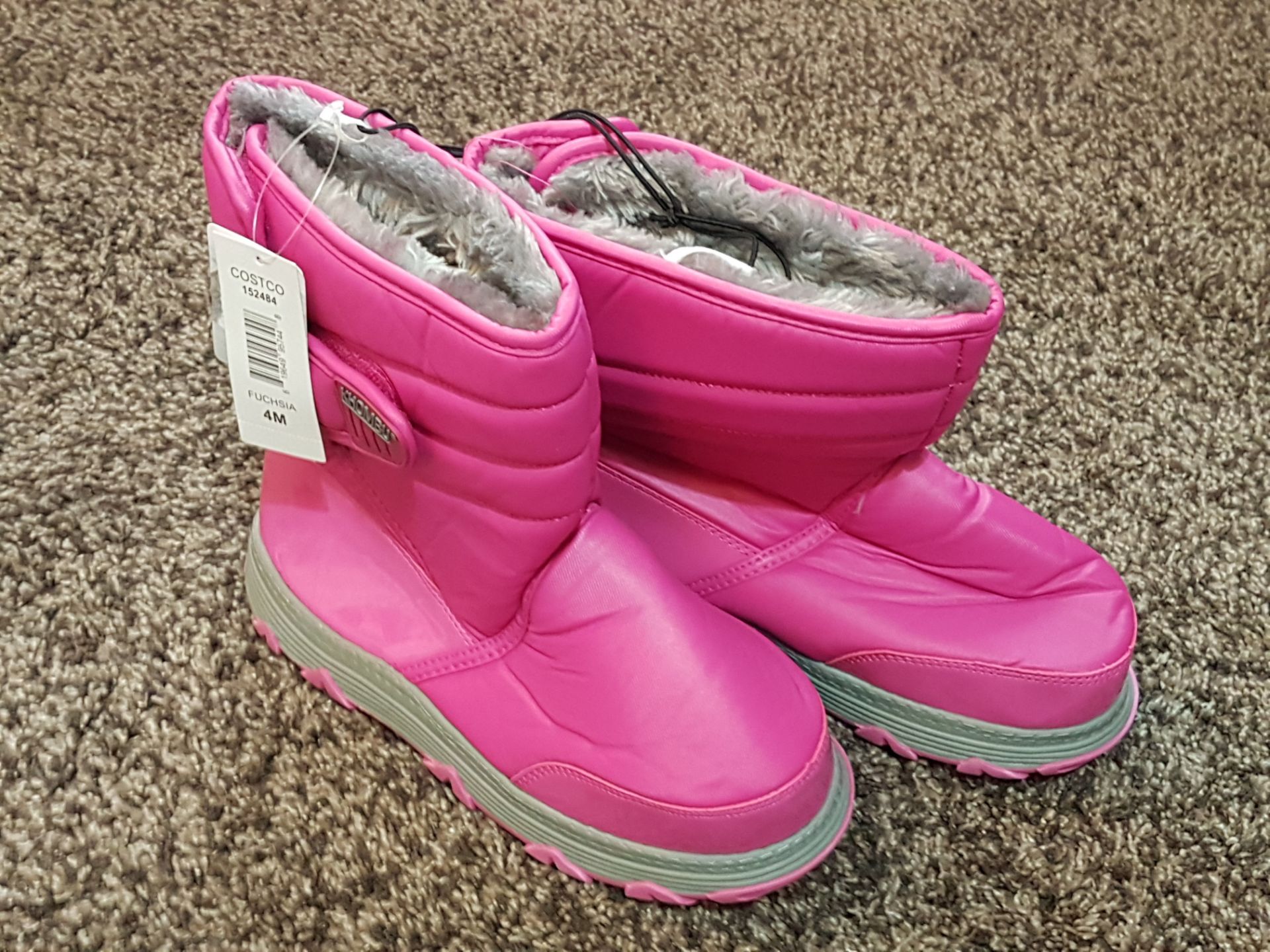 Brand New Unboxed Khombu Pink Snow Winter Boots Size 4 RRP £30