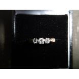 18ct Gold 3 stone Diamond ring