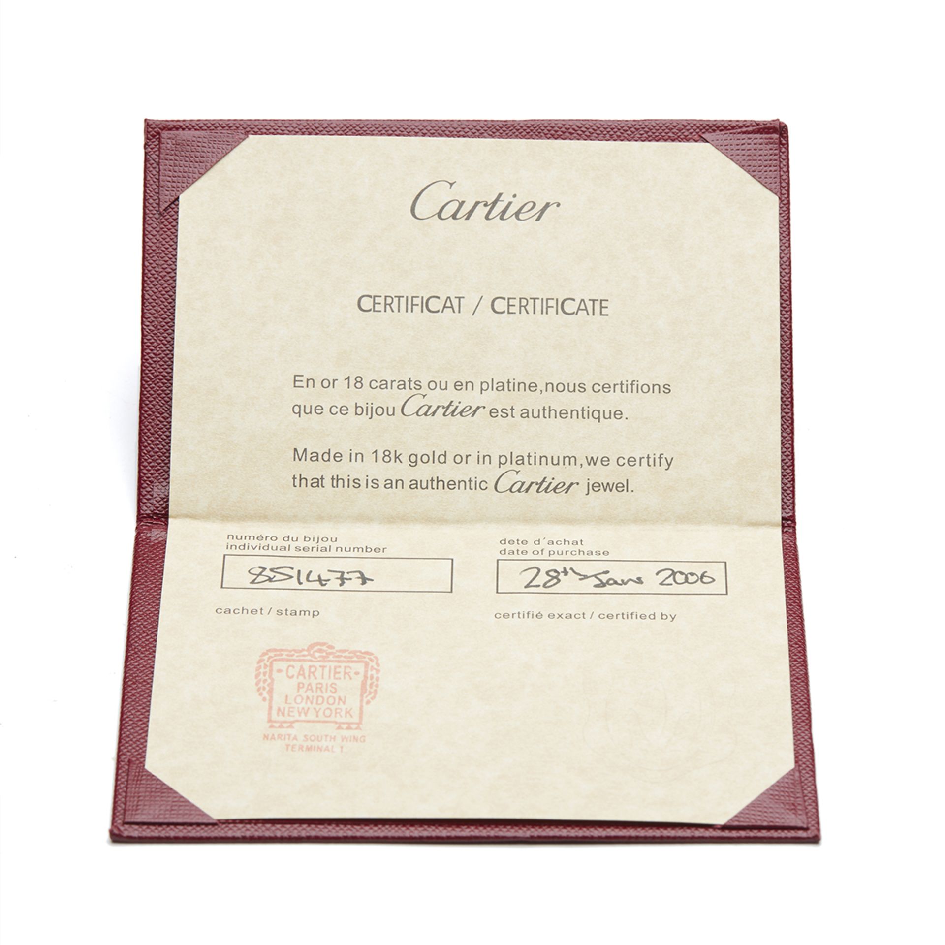 Cartier 18k White Gold 6.00ct Diamond Tectonique Bracelet with Cartier Certificate & Service Receipt - Image 11 of 12