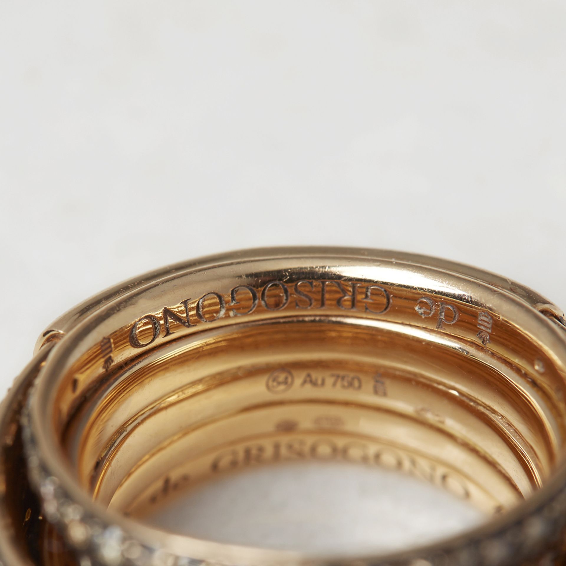 De Grisogono 18k Rose Gold 5.44ct Diamond Allegra Ring with De Grisogono Certificate of Authenticity - Image 12 of 12